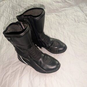 Tour Master Solution Waterproof Motorcycle Riding Boot Mens 11 Wide Black Zipper